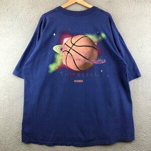 Vintage Universal Studios "Basketball Is Life"‎ Blue Graphic T-Shirt 2XL
